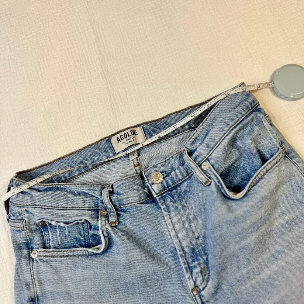 AGOLDE Toni Mid-Rise Skinny Jeans Light Wash Women’s 28 Sustainable Luxury Clean - Picture 10 of 15